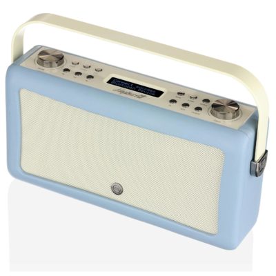 VQ Hepburn MKII DAB/DAB+/FM Radio and Bluetooth Speaker with Aux In Clock and Two Alarms - Blue VQ Hepburn MKII DAB/DAB+/FM Radio and Bluetooth Speaker with Aux In Clock and Two Alarms - Blue